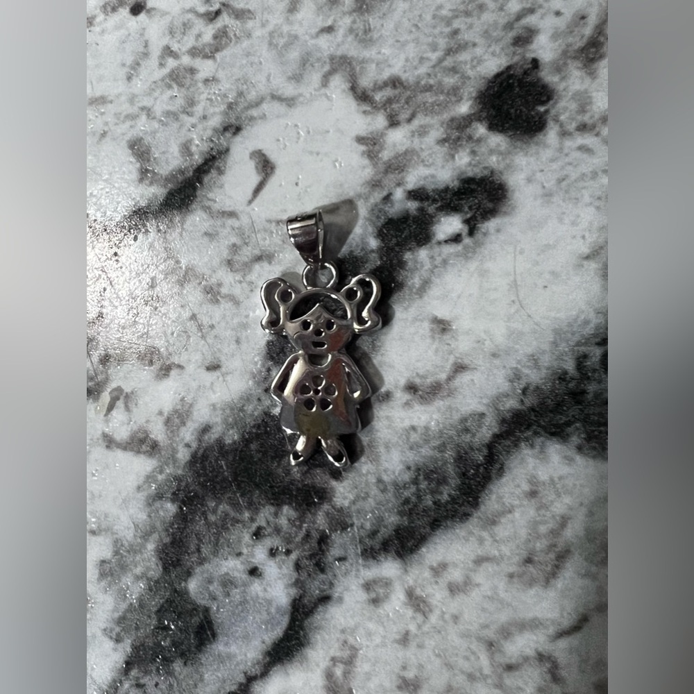Little Girl Pendant Sterling Silver .925